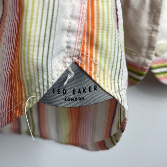 Ted Baker London Candy-Colour Striped Dress Shirt - Picture 5 of 7